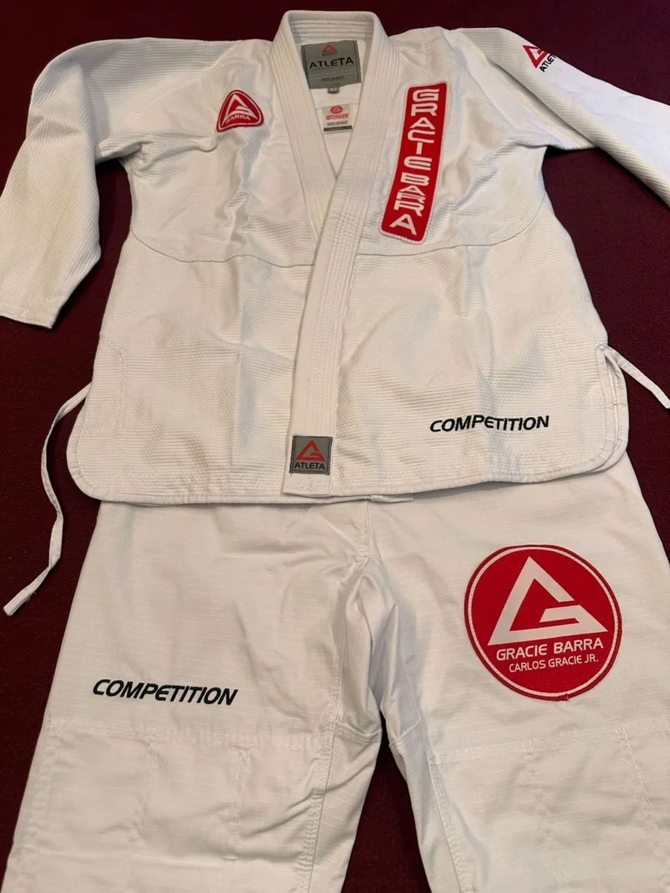 Kimono gracie Barra branco atleta A1 e A3 - Foto 4