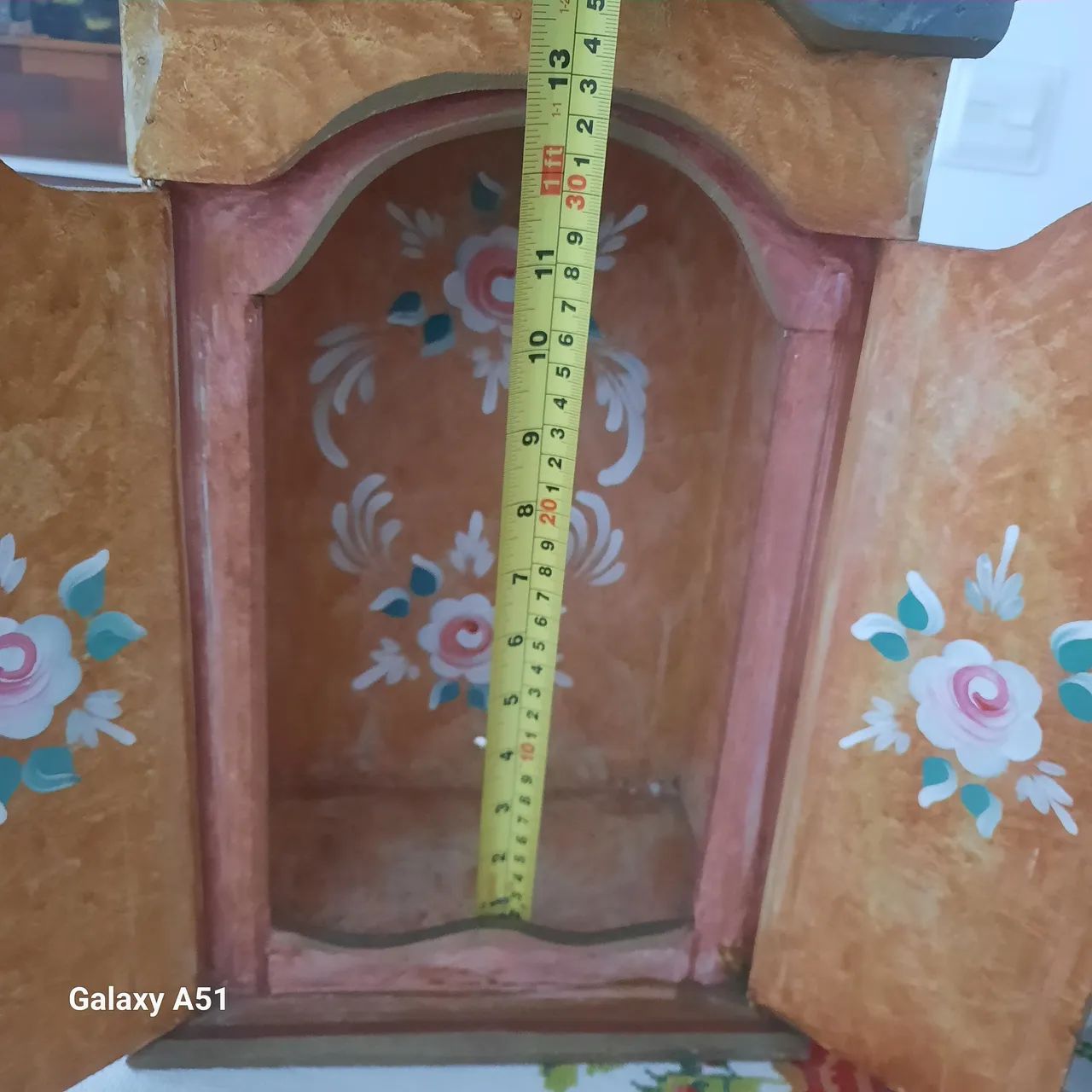 Oratório mdf pintado a mão 