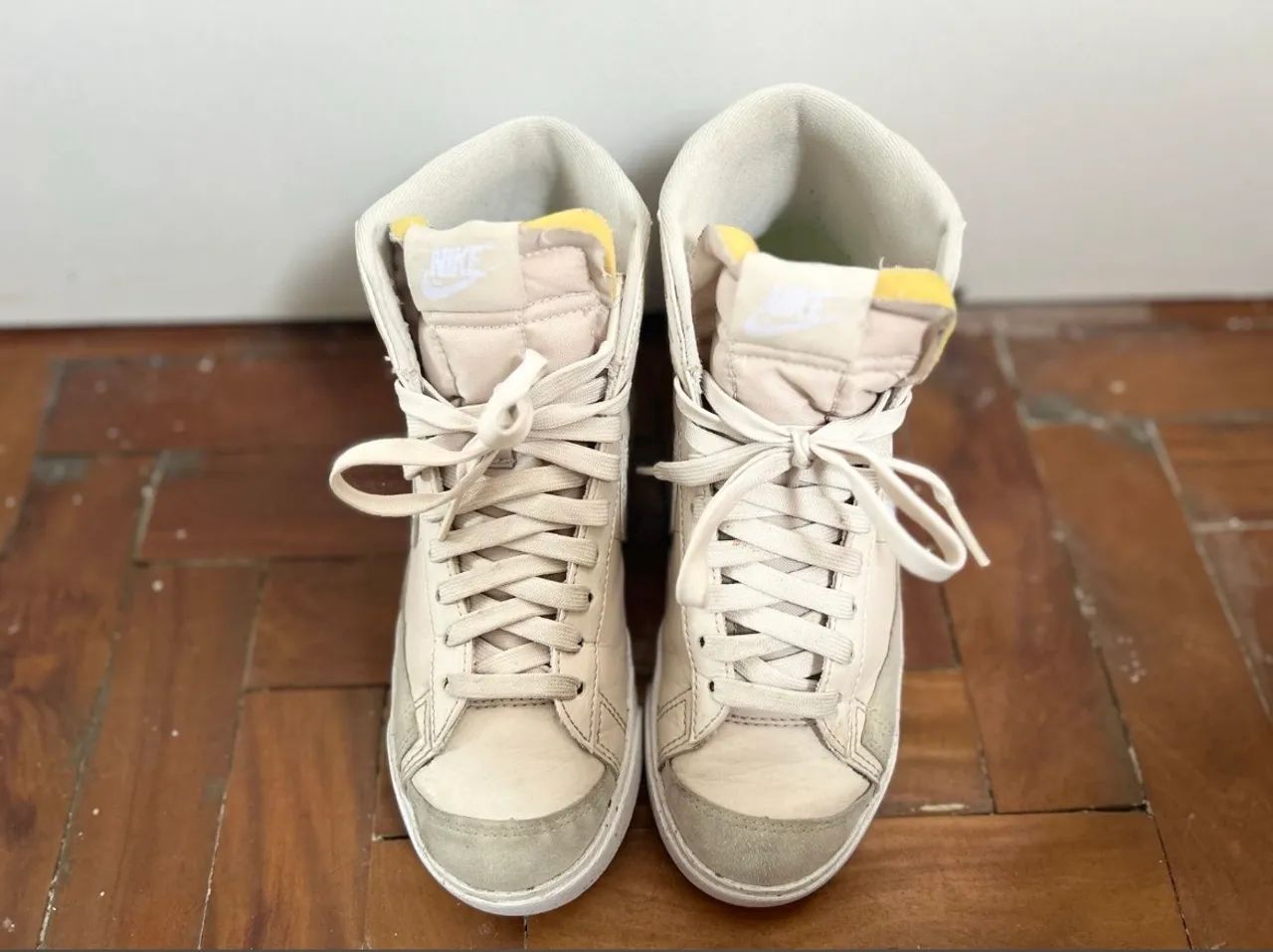 tênis nike blazer mid '77 next nature bege - Foto 3