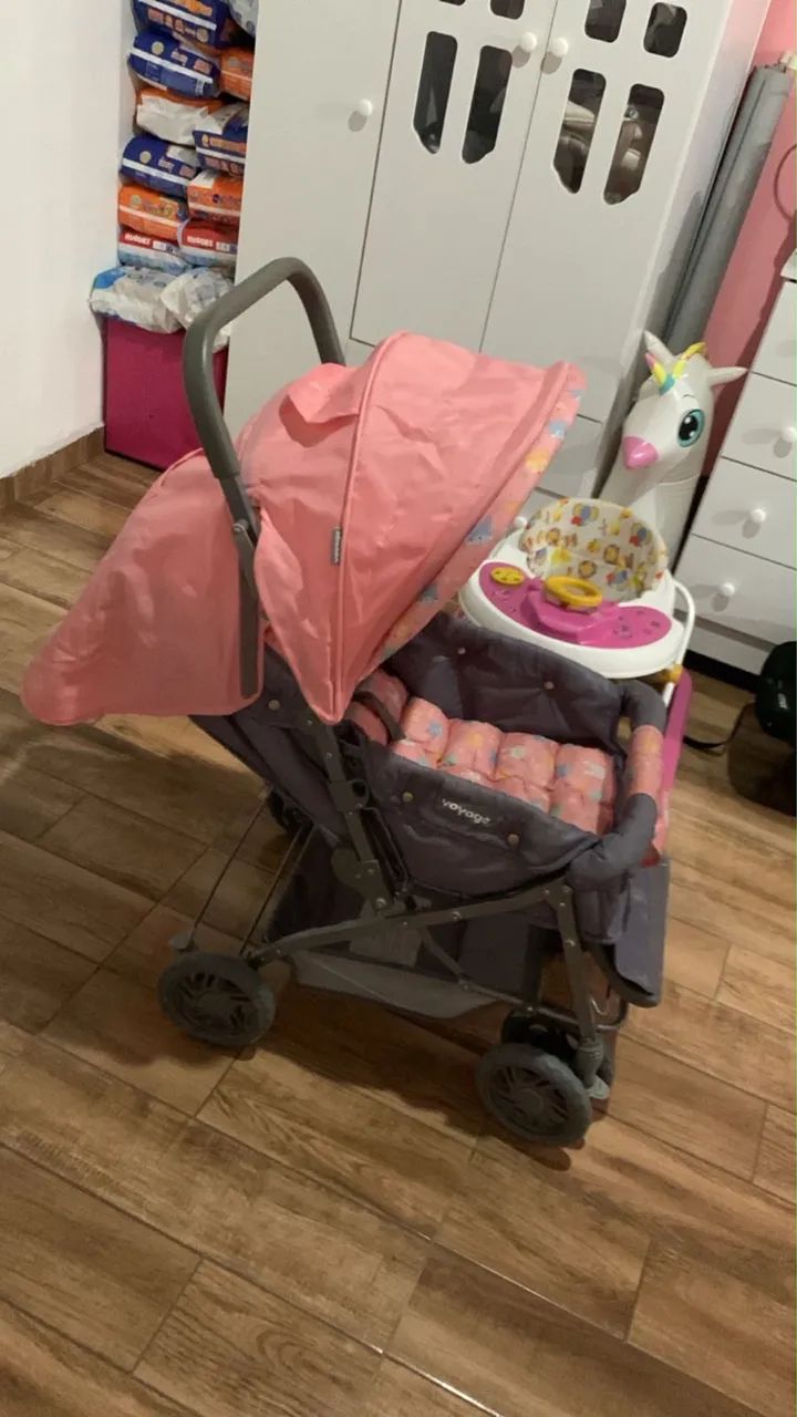 Carrinho de bebê e bebê conforto  - Foto 3