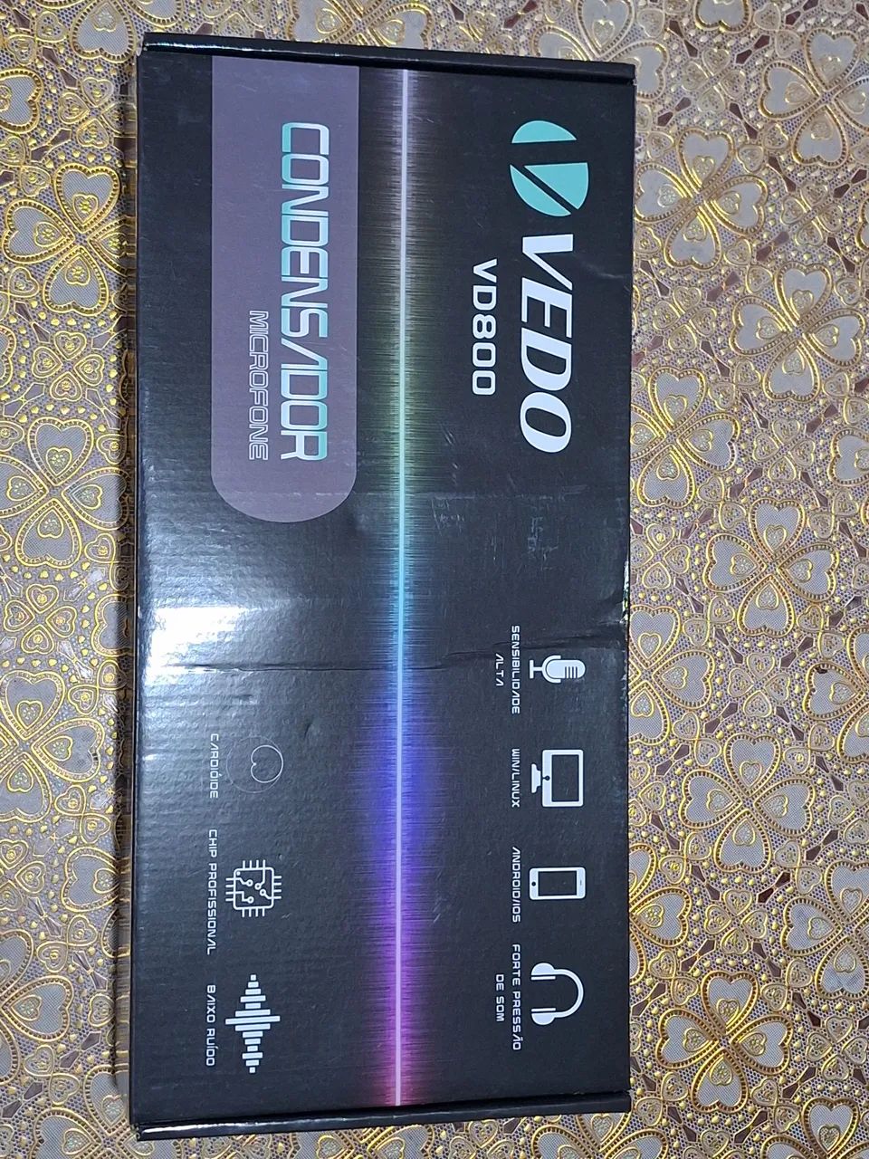 Microfone Condensador USB VD800 - Microfones e Gravadores - Xaxim