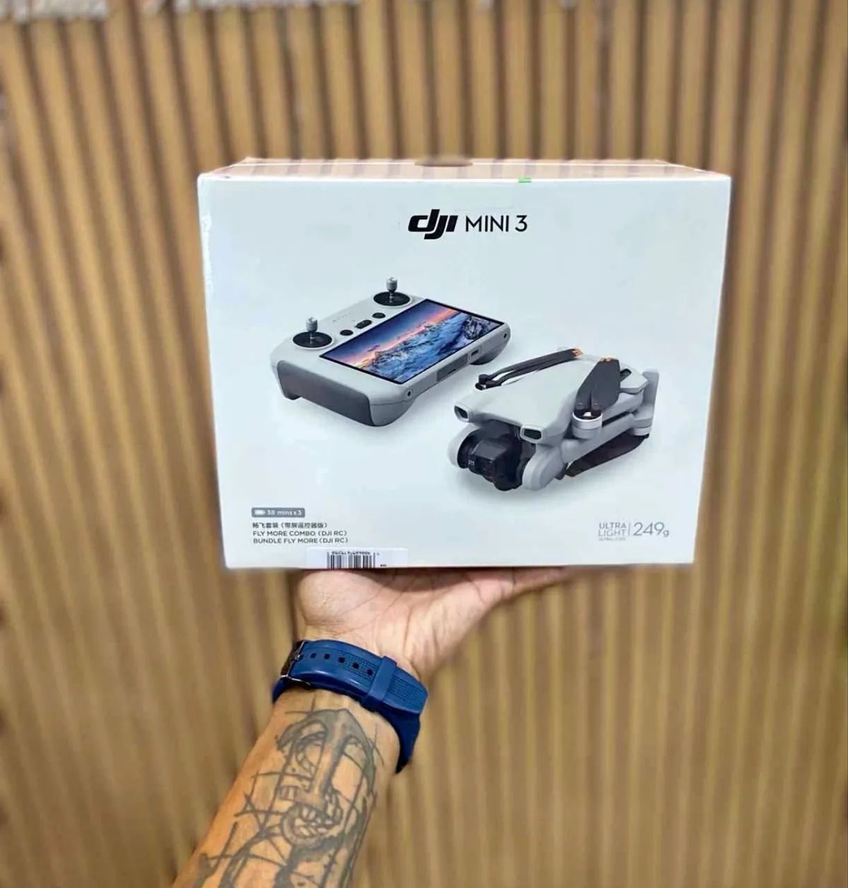 Drone mini 3 com 3 bateria e tela no controle ? - Foto 2