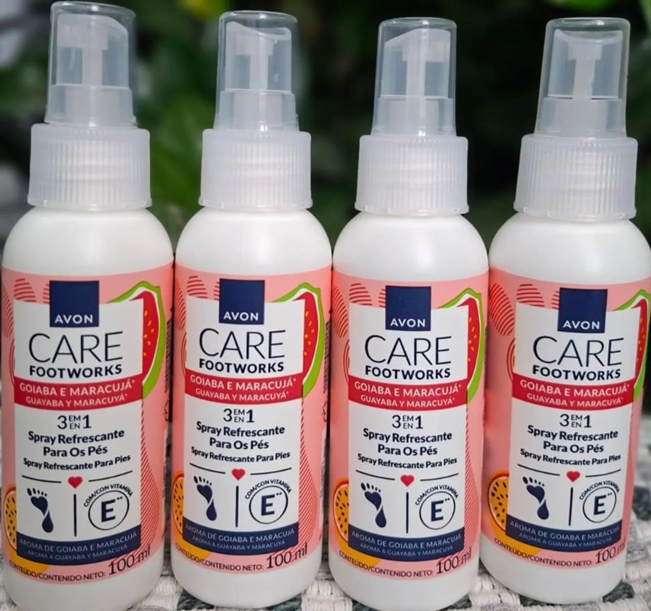 Kit Desodorante spray para pes Goiaba e Maracujá 