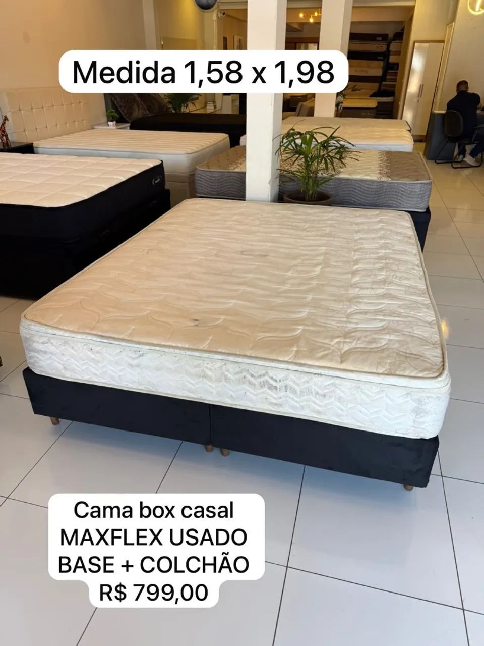 Cama Box Casal Maxflex USADO com ENTREGA 