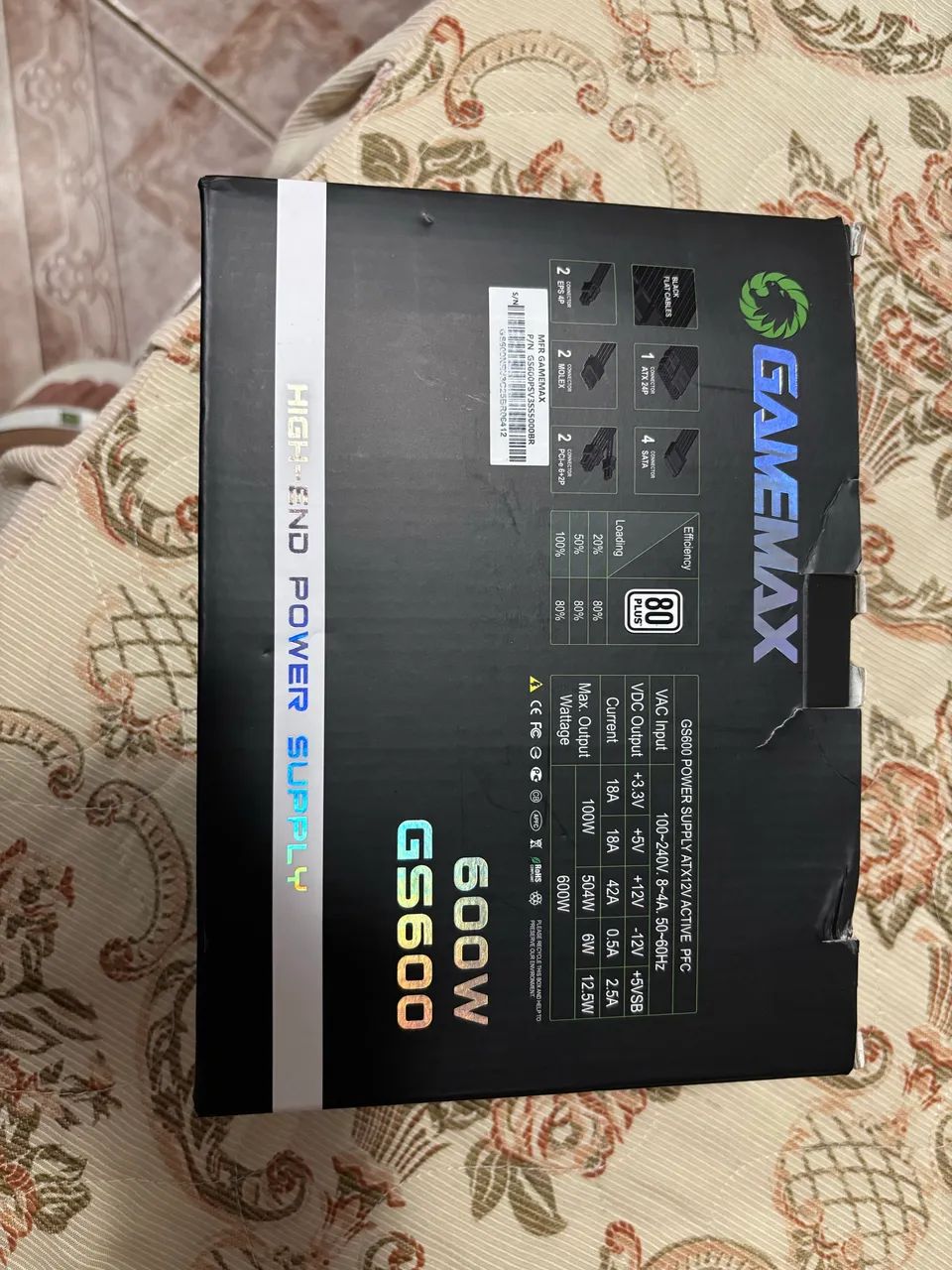 Fonte 600w 80plus - Foto 5