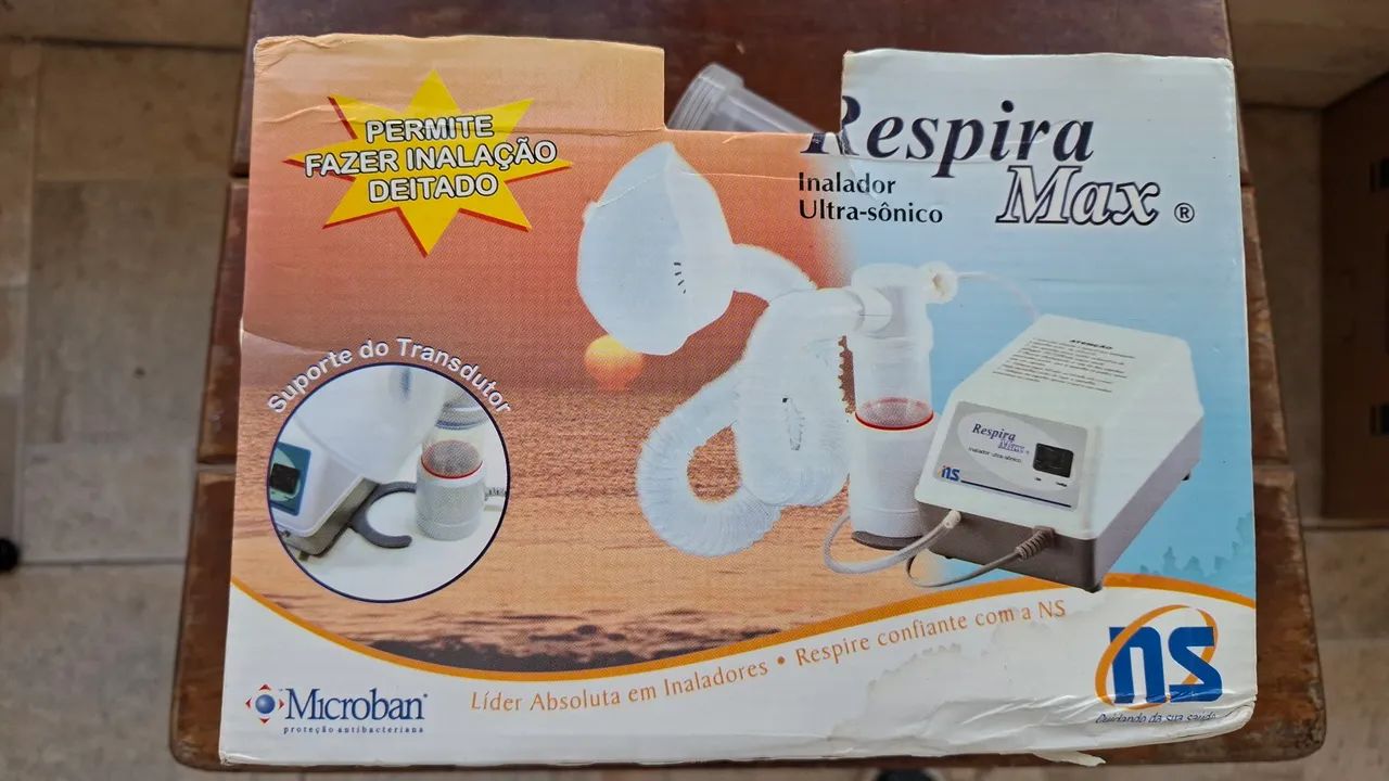 Inalador Ultrassônico Respira Max - Completo e Conservado
