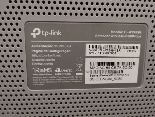 Kit 4 Roteadores TP-Link TL-WR849N Com Fonte - Foto 2