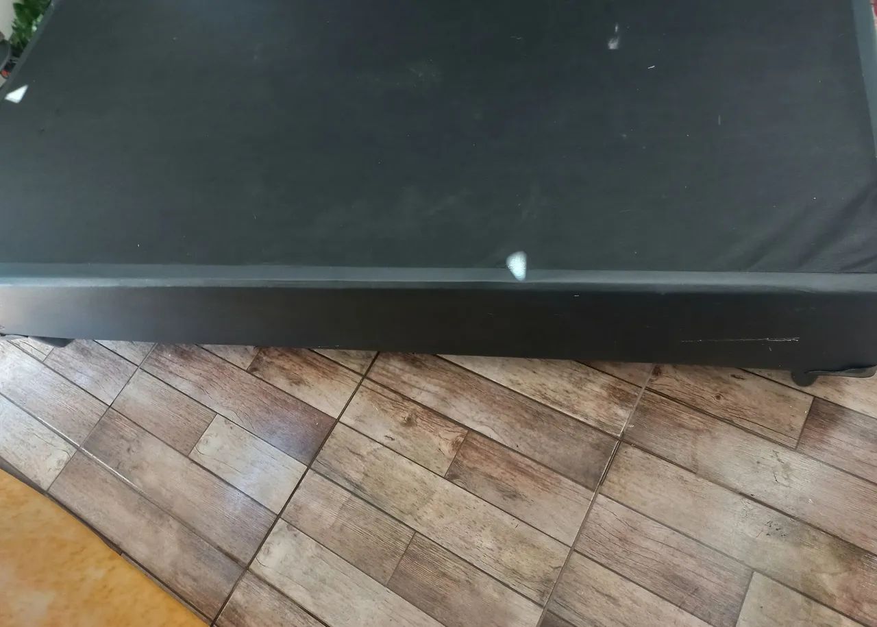 Cama box solteiro corino preto  - Foto 4