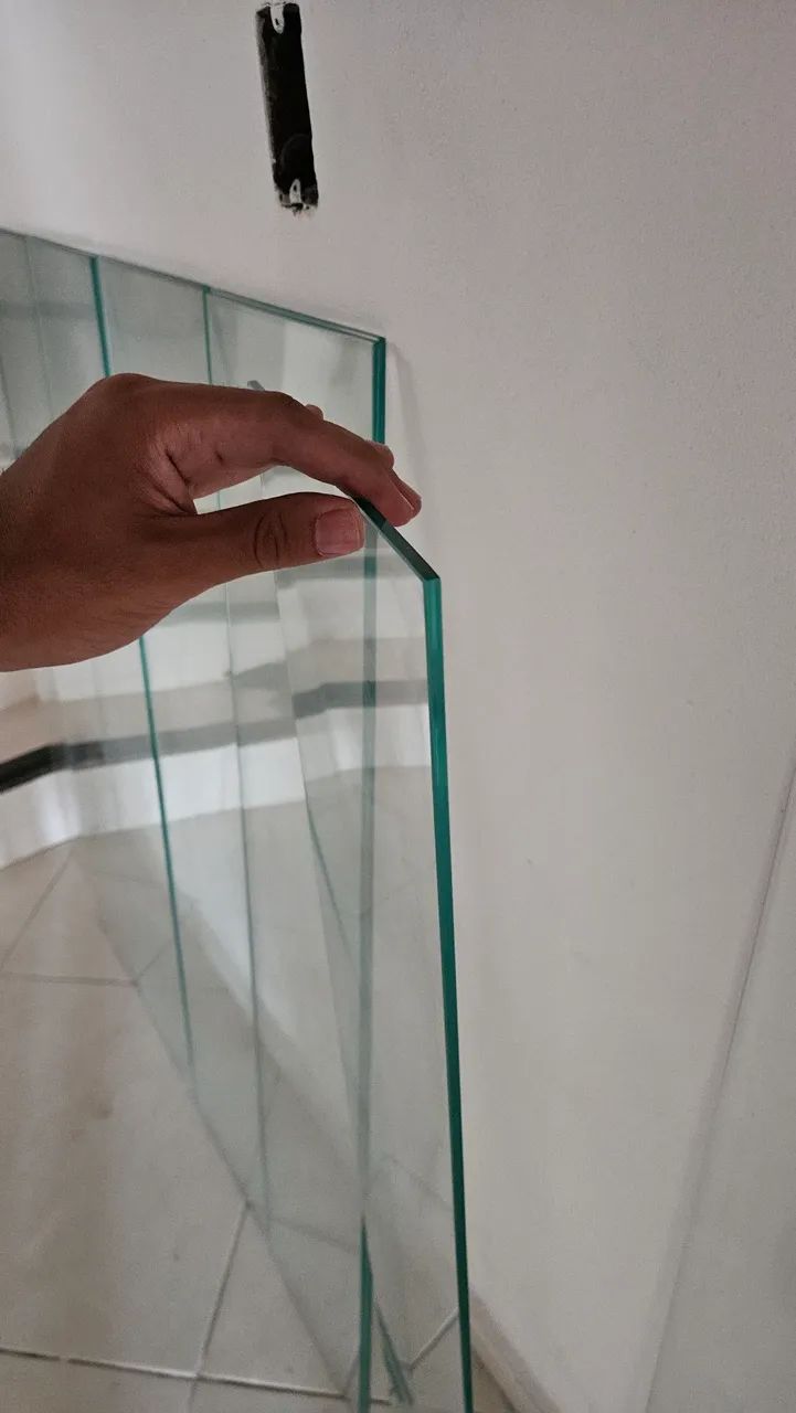 Prateleira de vidro 1,22 x 25 - Foto 2