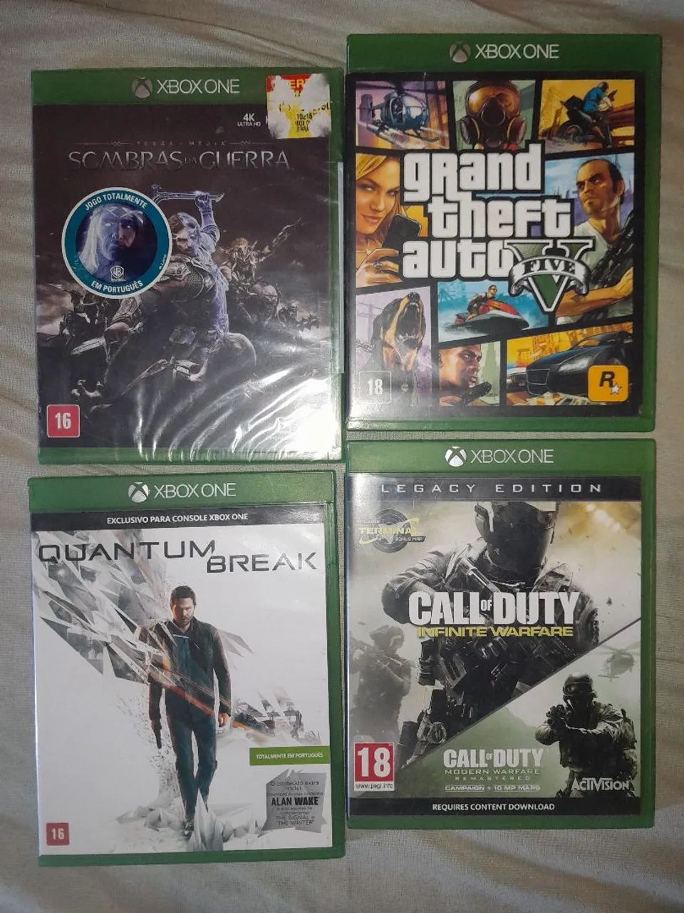 Kit 4 jogos Xbox One