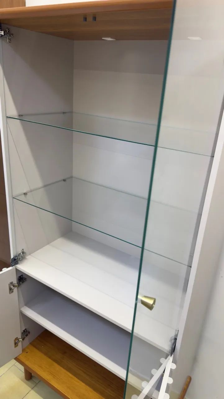 Cristaleira com led 100% MDF nova disponível  - Foto 5