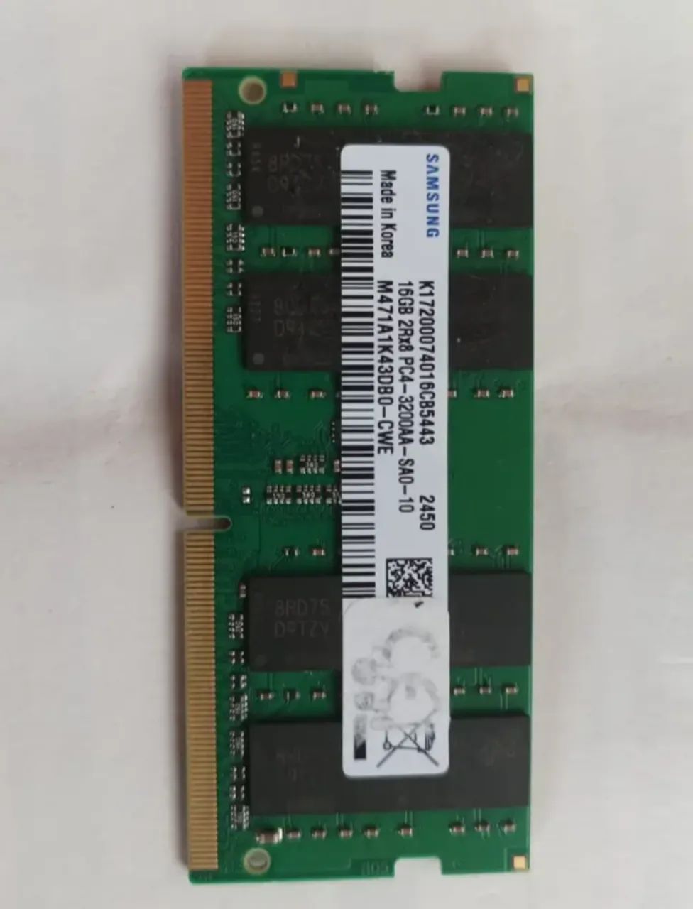 Memória RAM  Samsung original Dell Not 16gb ddr4 3200 Mhz (usado) atendimento diferenciado - Foto 2