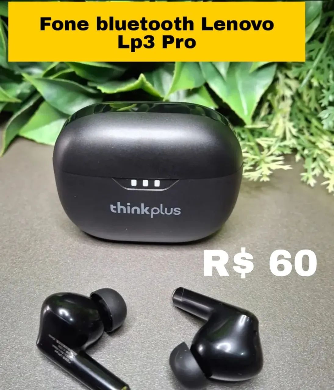 Fone bluetooth Lenovo Lp3 Pro R$ 60 - Foto 2