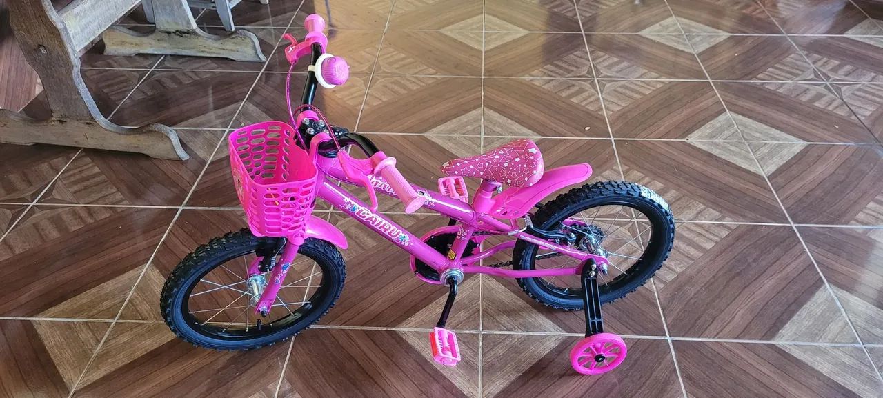 Bicicleta infantil rosa  - Foto 4