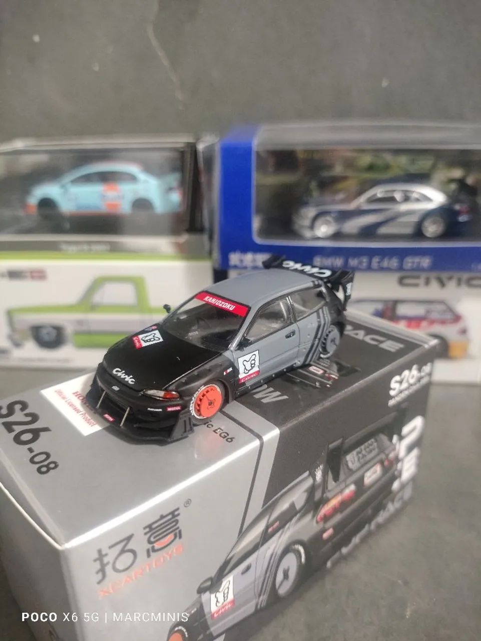 Miniatura Honda Civic Pandem EG6 - Pop Race - 1:64 - Foto 2