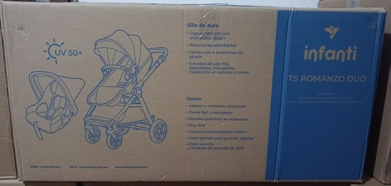 Carrinho Travel System Romanzo TS DUO Infanti - Maternidade e