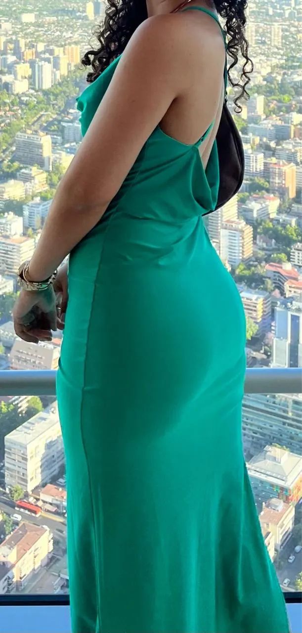 VESTIDO VERDE DE FESTA  - Foto 2