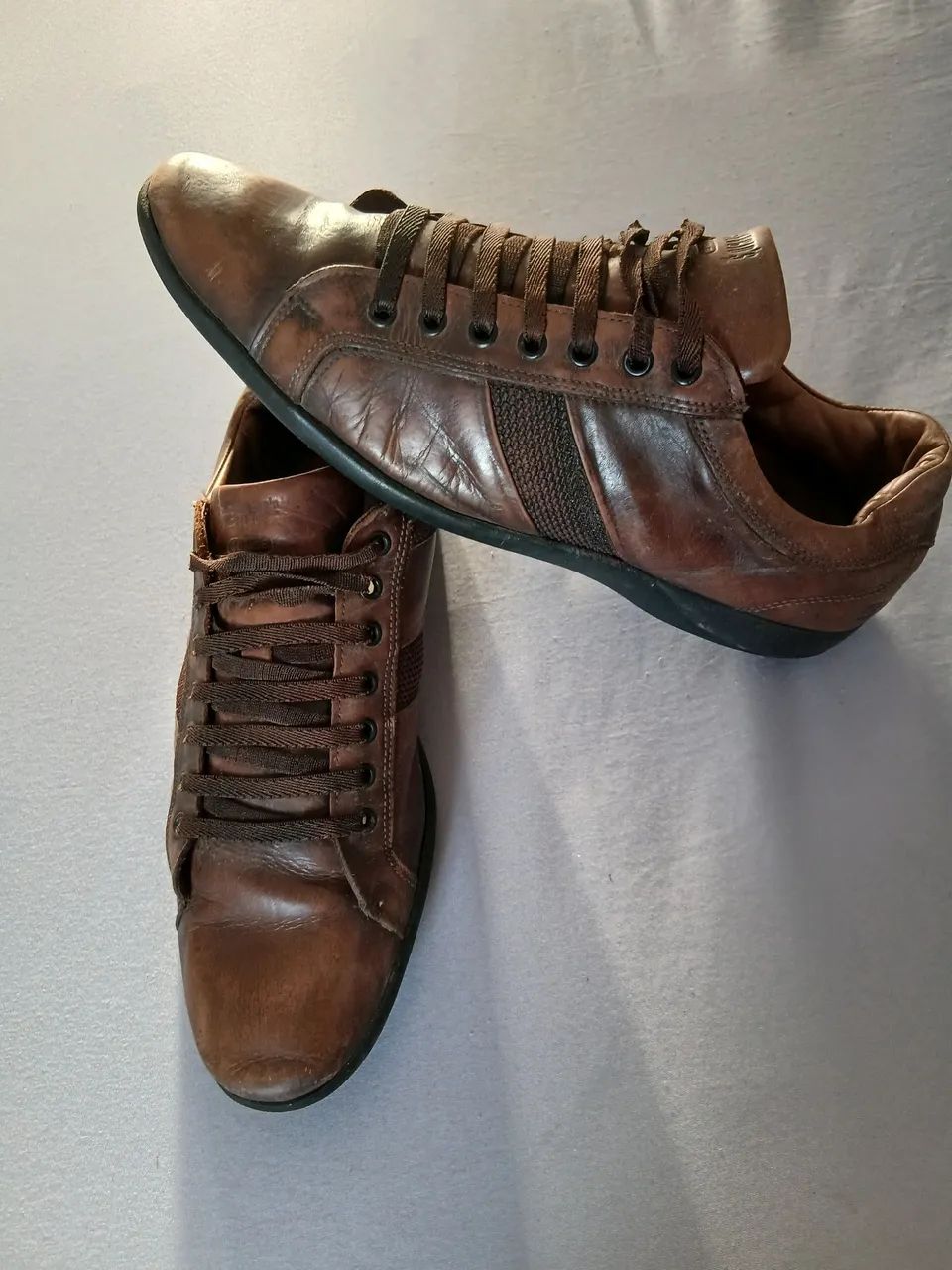 SAPATI DE COURO LEGÍTIMO SERGIO'S N42 MARROM  - Foto 2