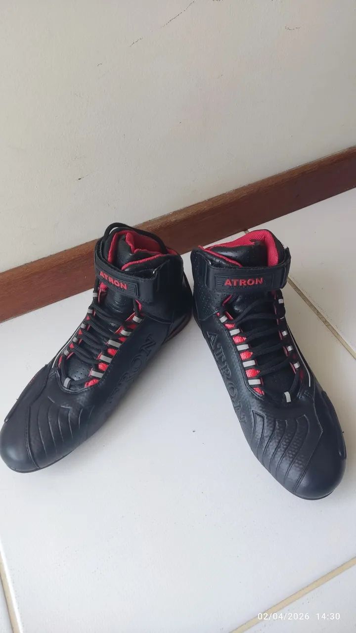 BOTINA MOTOCICLISTA ATRON N 40 - Foto 3