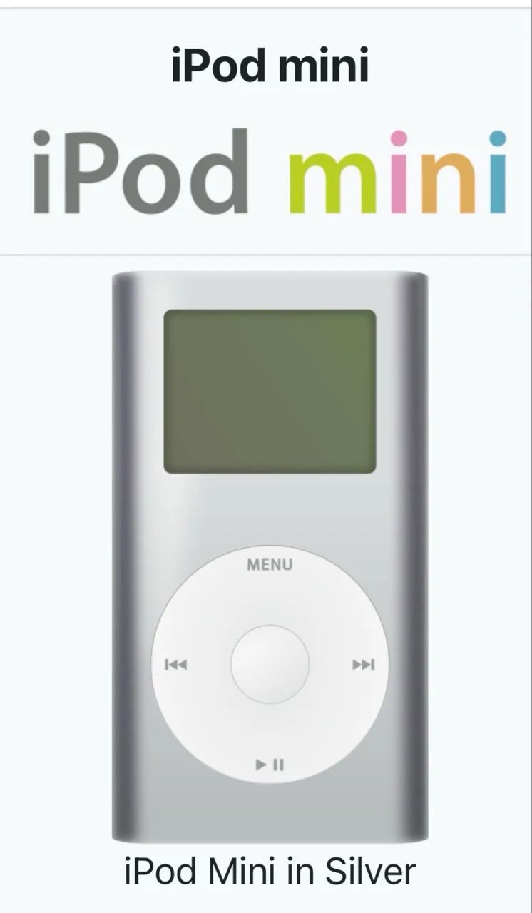 Apple iPod Mini 4GB Leia anúncios 
