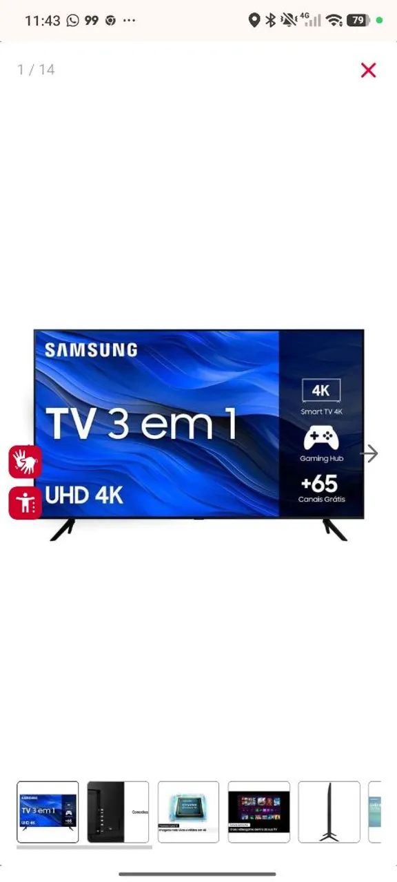 Tv Samsung 50 polegadas (Com defeito, leia) - Foto 2