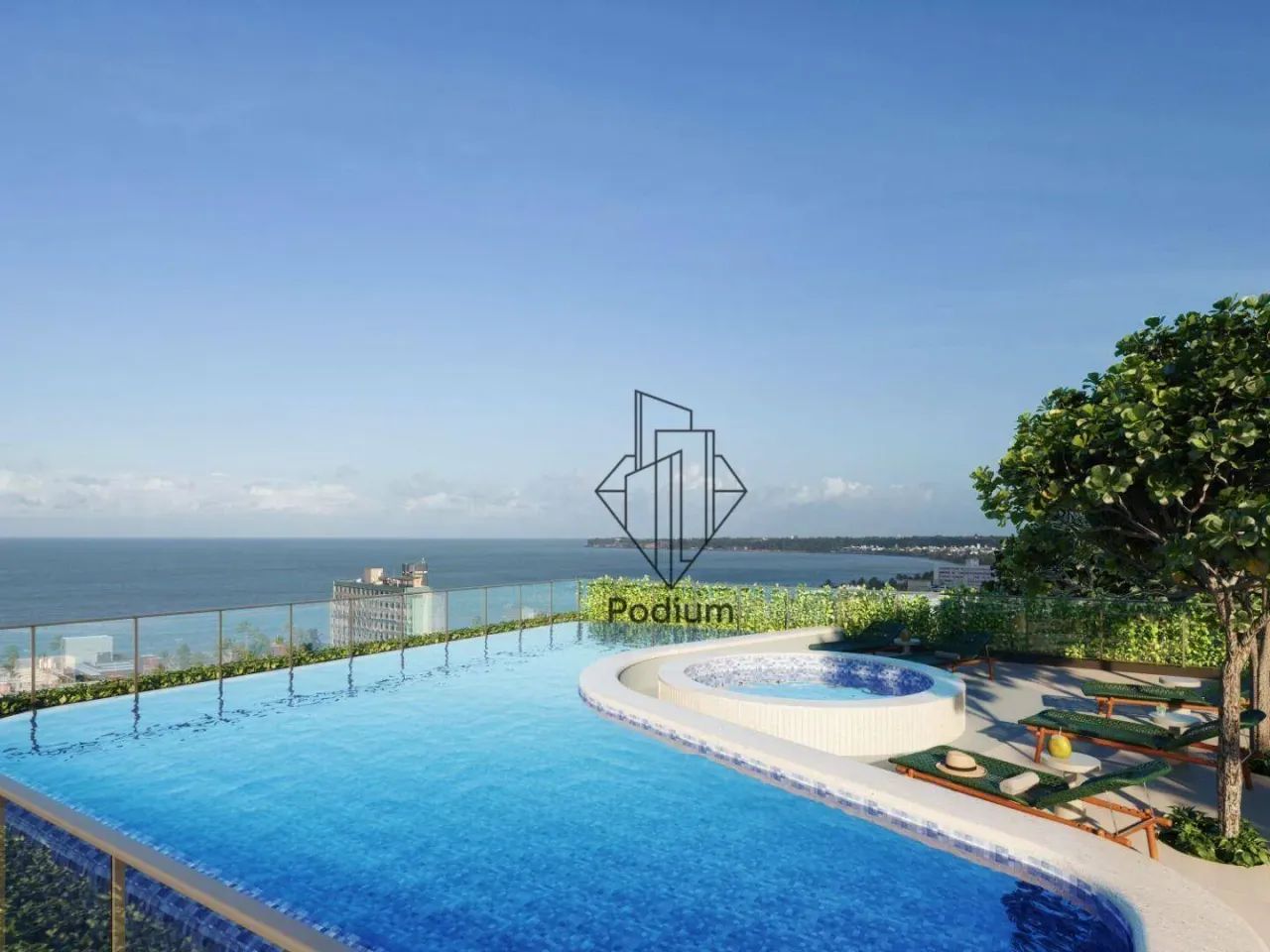 Flats com varanda/sacada á 340m da praia de Cabo Branco- FL0693