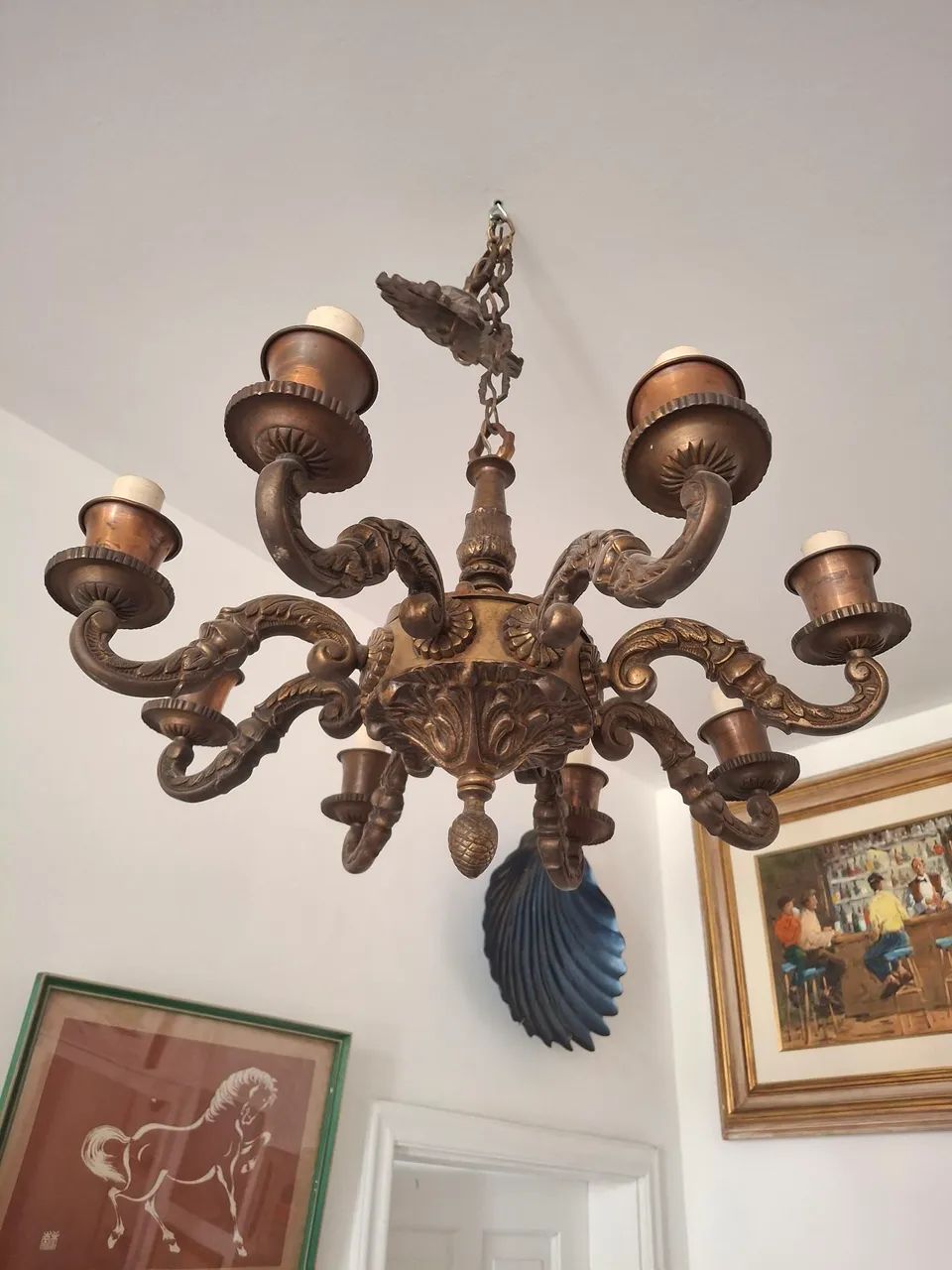 Lustre de bronze - Foto 3