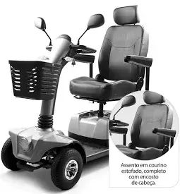 Cadeira Scooter Elétrica Dobrável CS Dellamed - Foto 6