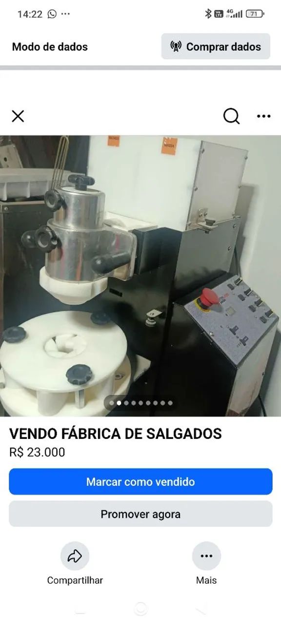 VENDO FABRICA DE SALGADOS COMPLETA  - Foto 2