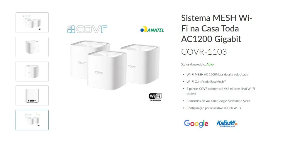 Roteador MESH Wi-Fi na Casa Toda AC1200 Gigabit - Foto 2