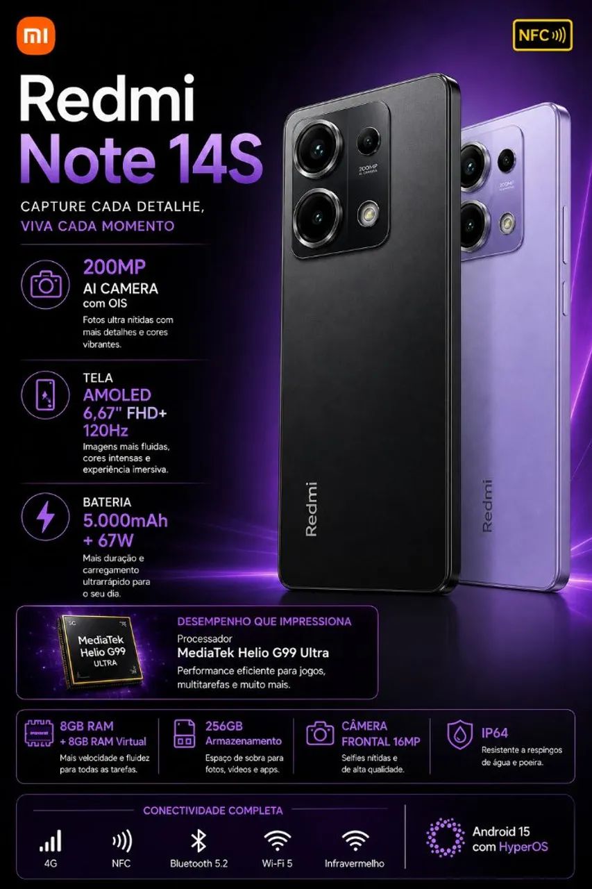 Redmi Note 14s 256 GB 8 RAM 