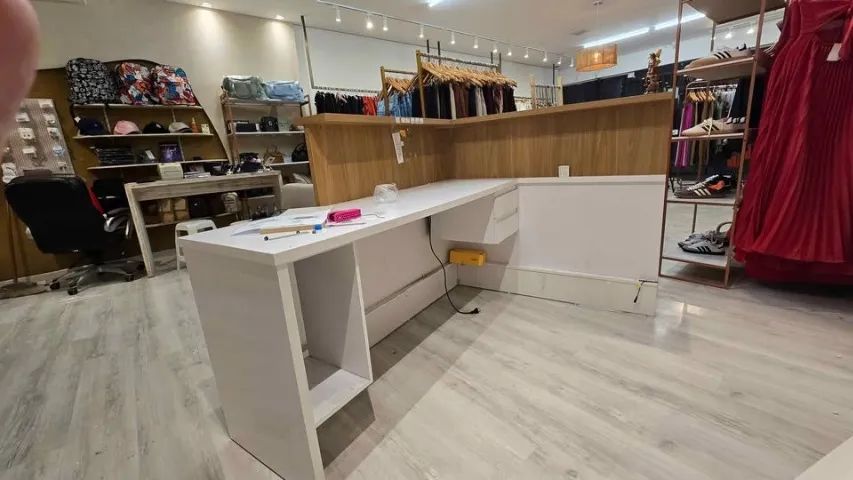 Balcão Atendimento Recepção/Comercio em "L" 100% MDF - Foto 5