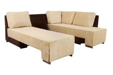 Sofá De Canto 6 Lugares Suede Marrom - Foto 4
