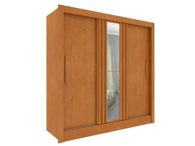 Guarda Roupa Cinamimmo Com Espelho 3 Portas