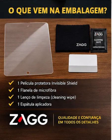Película Protetora Invisible Shield ZAGG para iPad 2/3/4 - Original - Foto 4