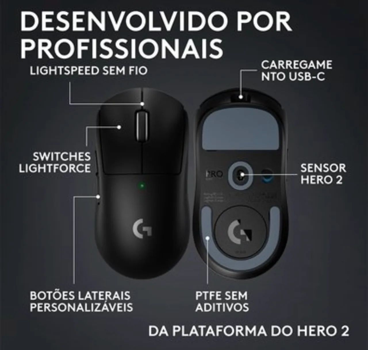 Mouse Logitech g pro x 44.000 ui - logitech - Foto 3