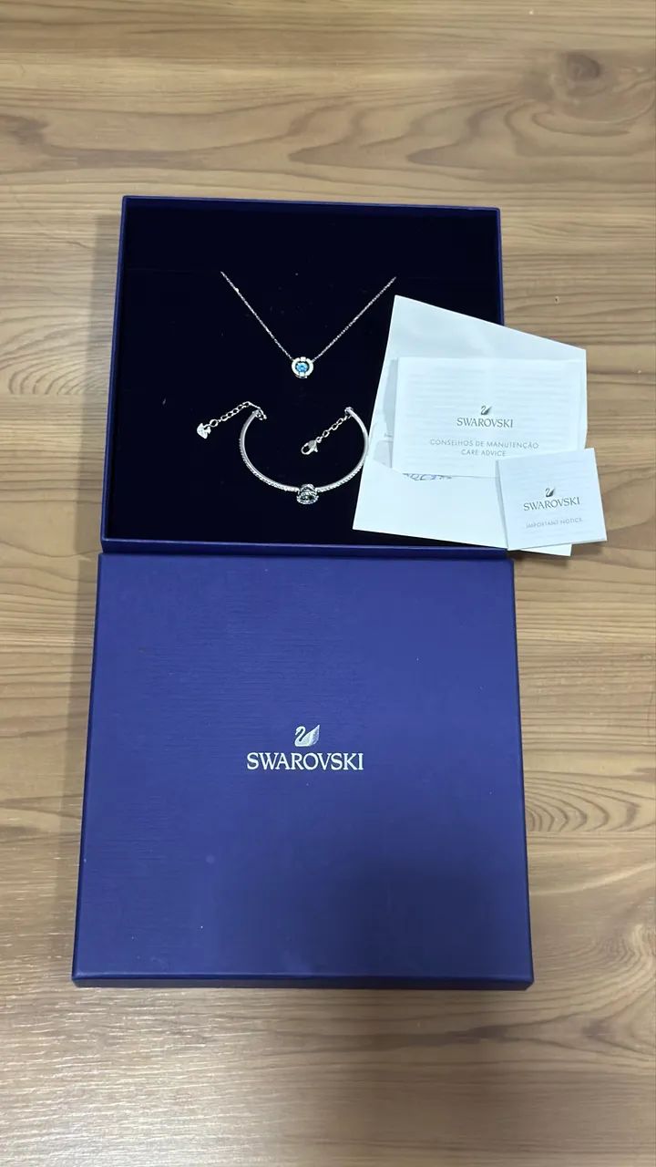 Conjunto colar e pulseira Swarovski  - Foto 4