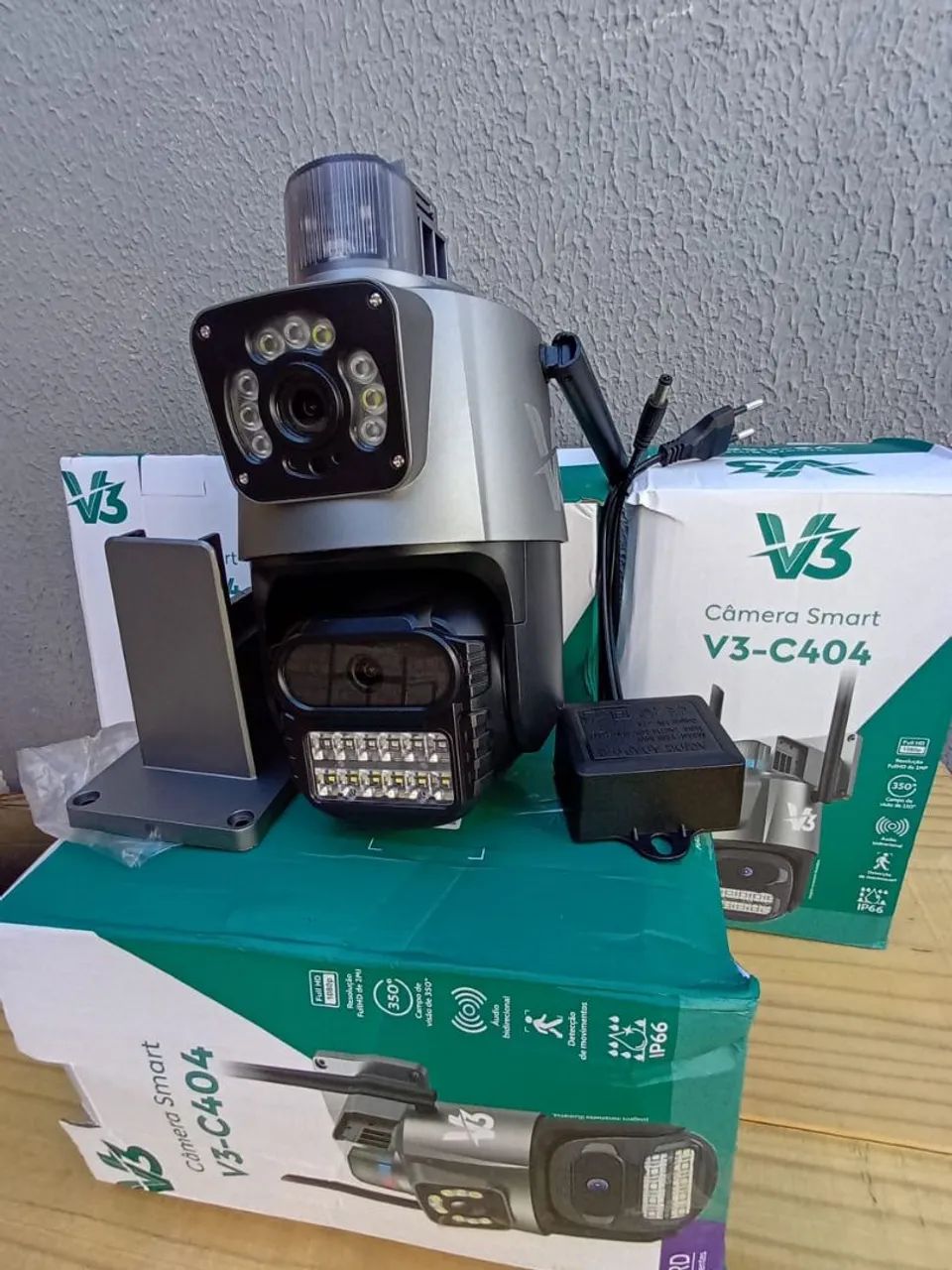 Câmera wifi lente dupla com voz e aplicativo  - Foto 3
