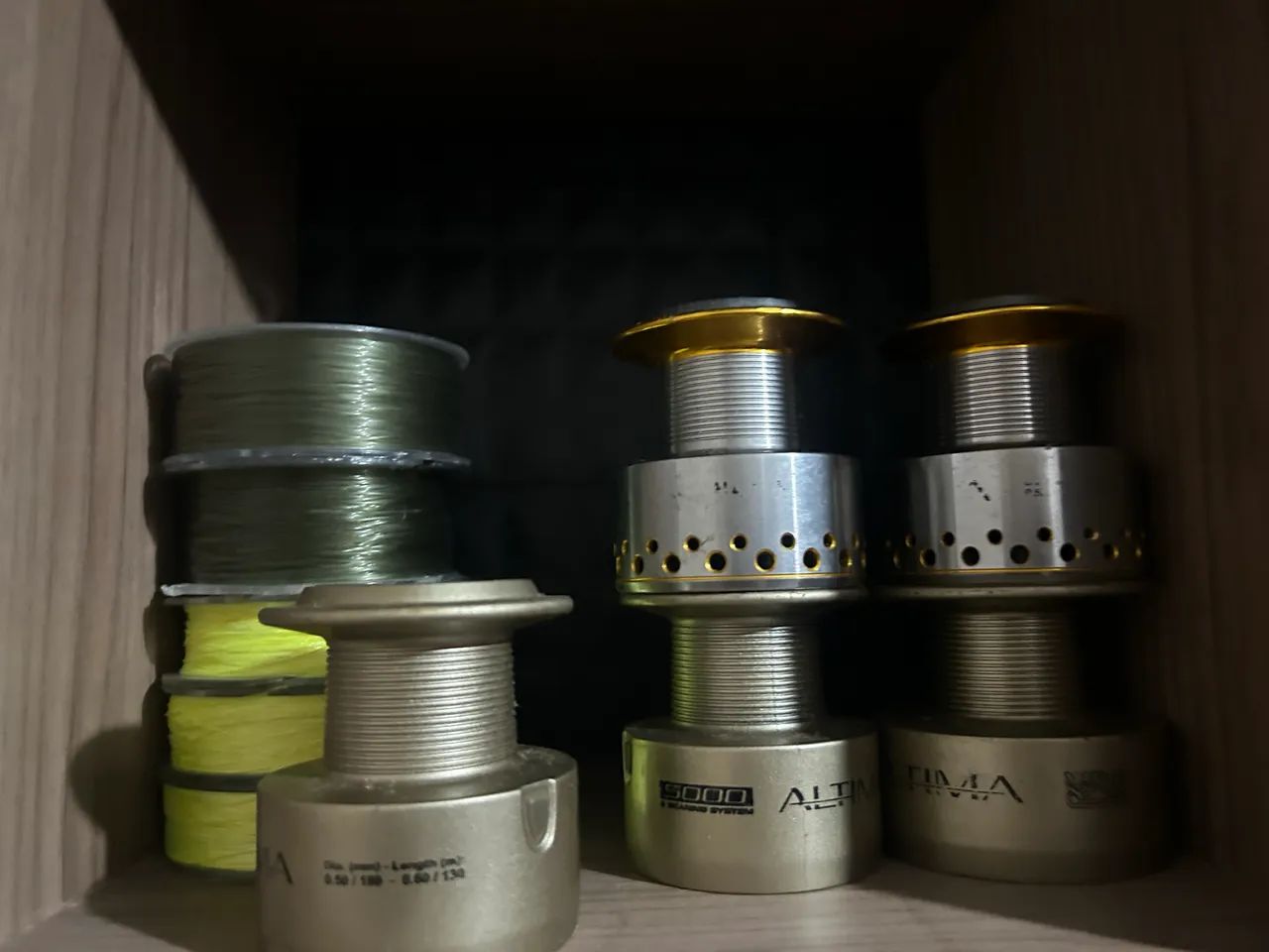 Kit carretel para molinete altima e linhas