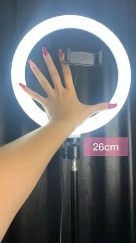Promoção: Ring Light Led Iluminador 26cm Completo + Tripé 2.1m - Foto 2