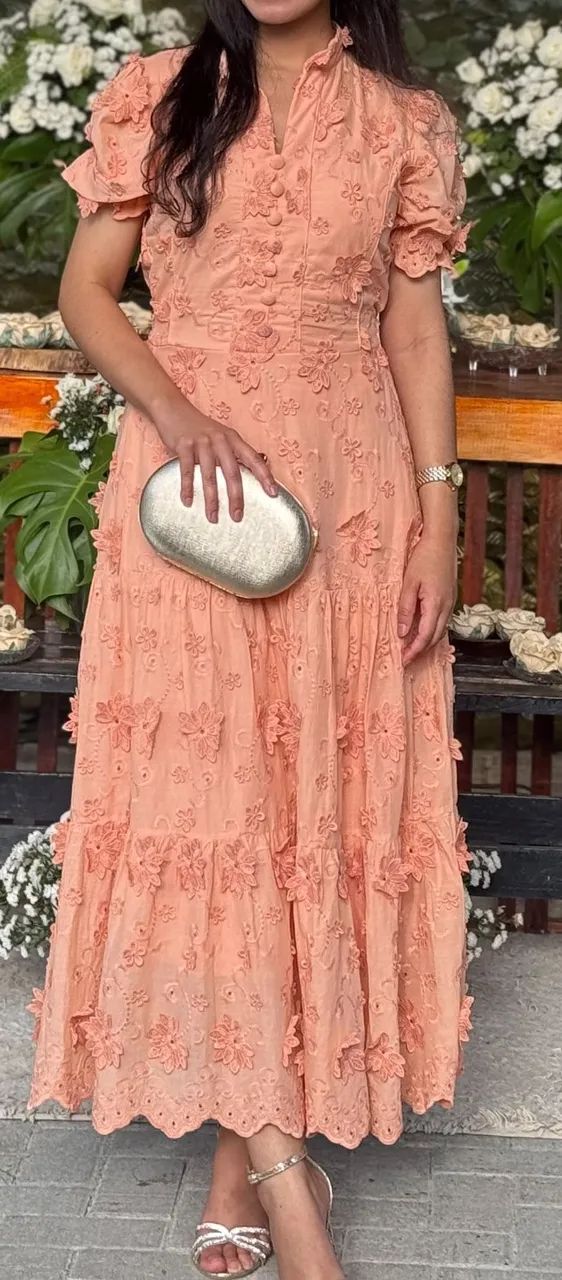 Vestido Salmão - Moda evangélica  - Foto 2