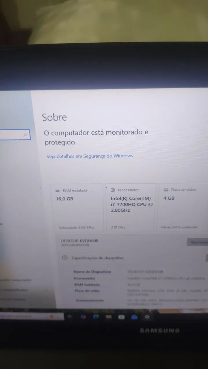 Notebook gamer Samsung odyssey - Foto 5