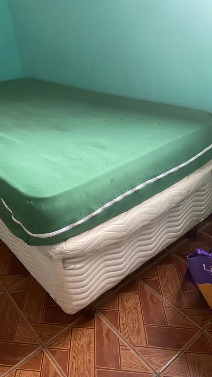 Caba box solteiro com colchão 