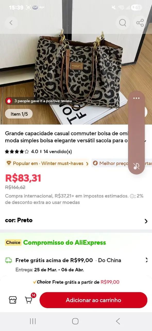 Bolsa oncinha  - Foto 5