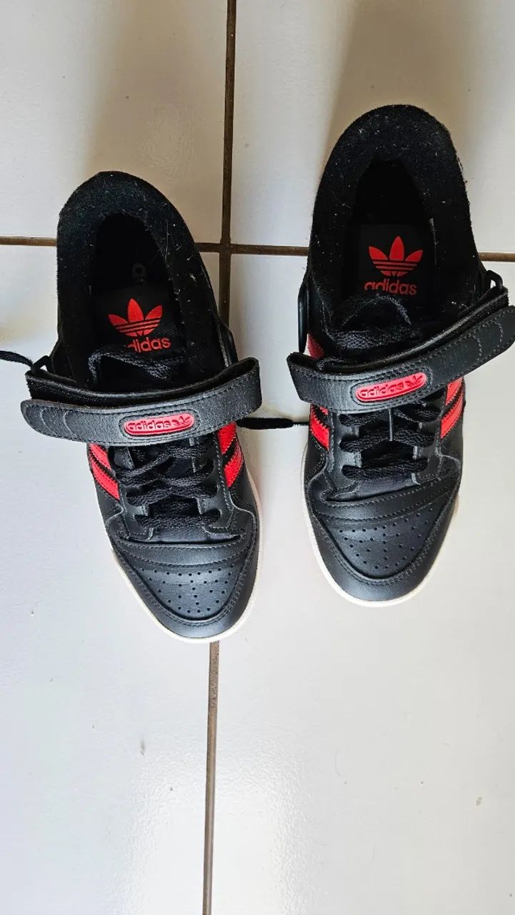 Adidas Forum Low Original - Vermelho e Preto - Foto 2