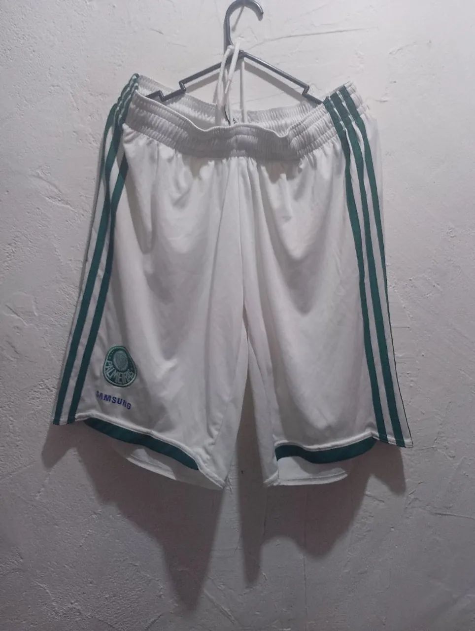 Shorts M Branco Palmeiras Away 2013 - Adidas
