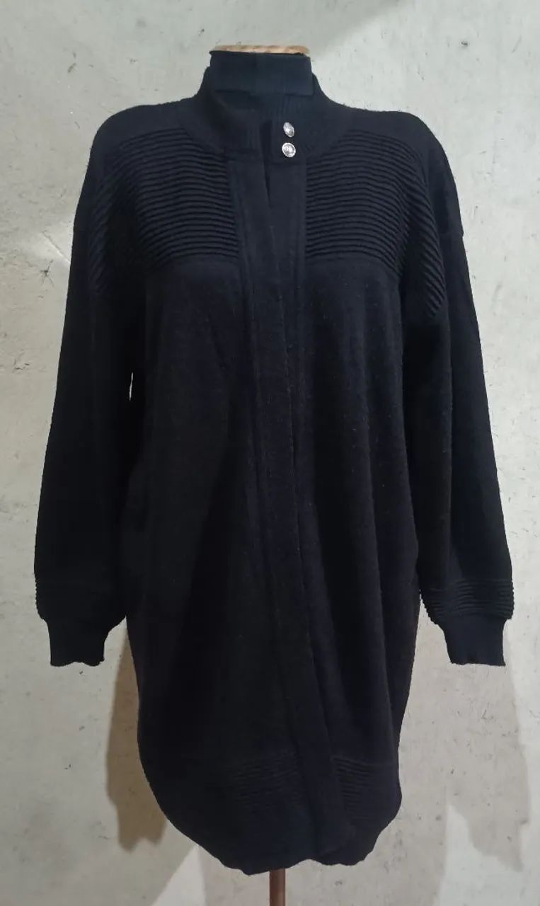 Cardigan alongado preto!!