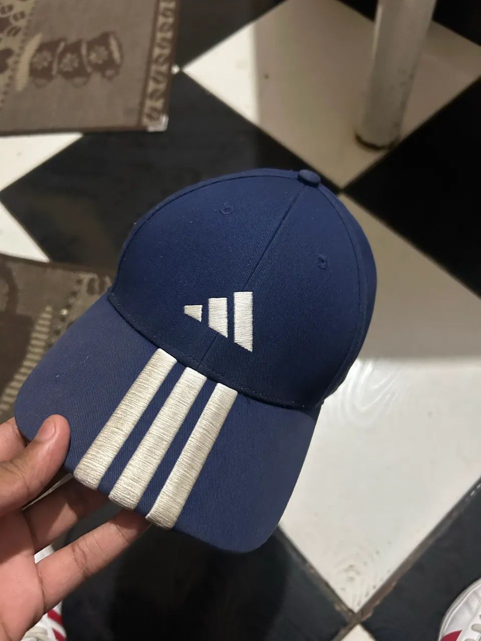 Boné blue adidas original novo usado 2 vezes - Foto 2