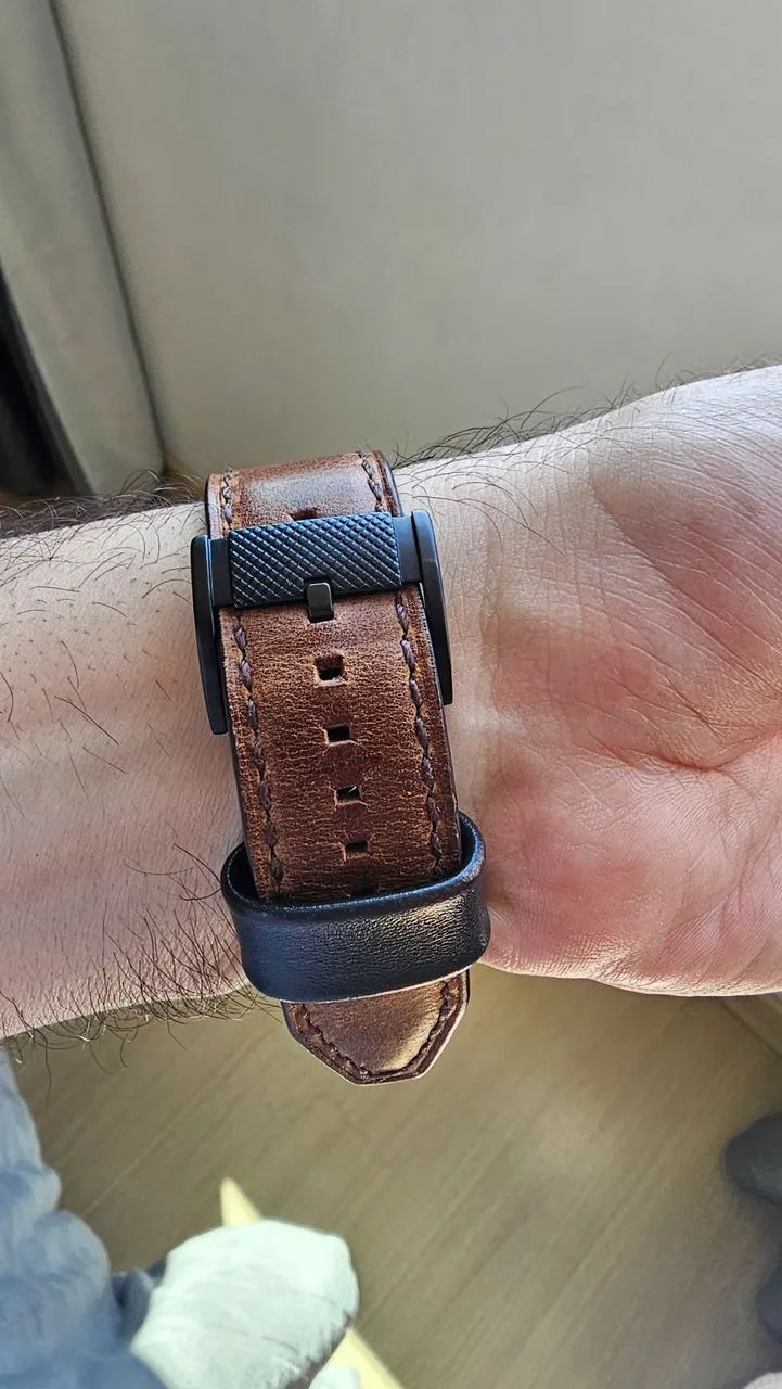 Relogio fossil fs4656 pulseira couro - Foto 2
