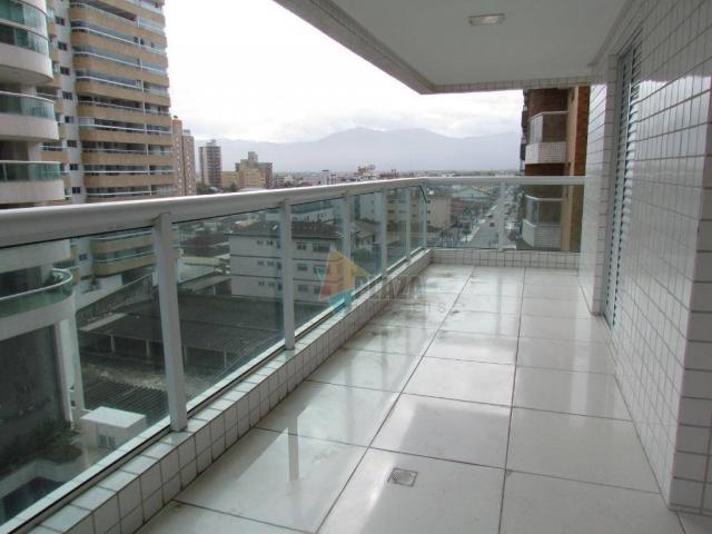 Apartamento 02 dormitórios para alugar, 106 m² por r$ 2.100/mês - vila tupi - praia grande - Foto 7